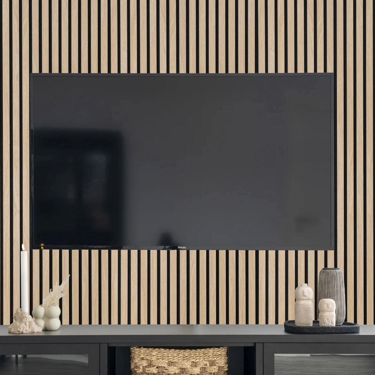 House Nordic sisustus-/akustiikkapaneeli 240x60 cm 2 kpl tammi